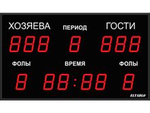 Универсальное спортивное табло №1М. Модель ТС-100х13b