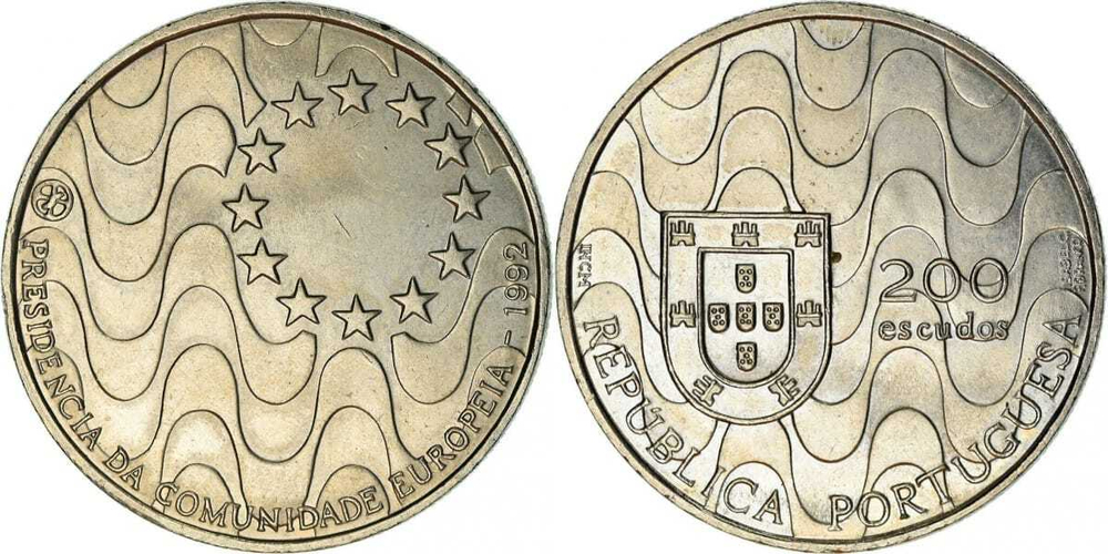 Португалия 200 эскудо, 1992 Председательство Португалии в Евросоюзе
