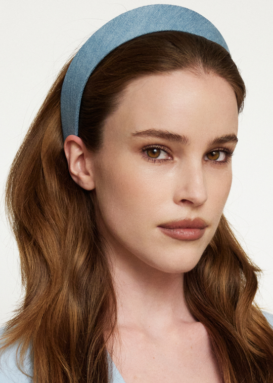 Кокошник XS из голубой джинсы