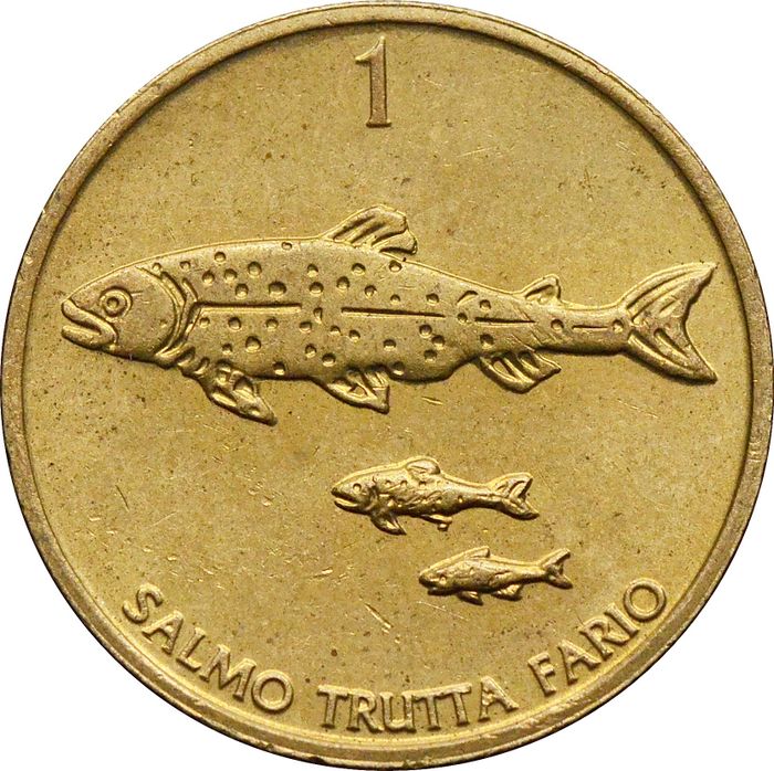 1 толар 1992-2006 Словения XF
