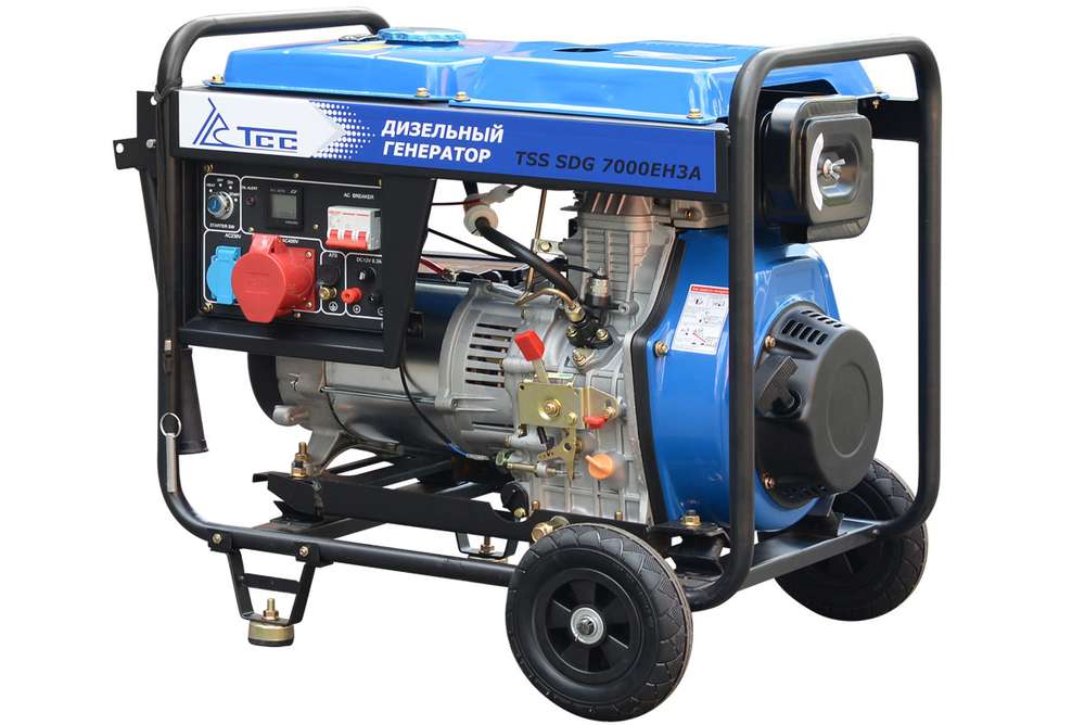 Дизель генератор TSS SDG 7000EH3A в кожухе МК