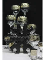 Барный набор 18 предметный с фужером