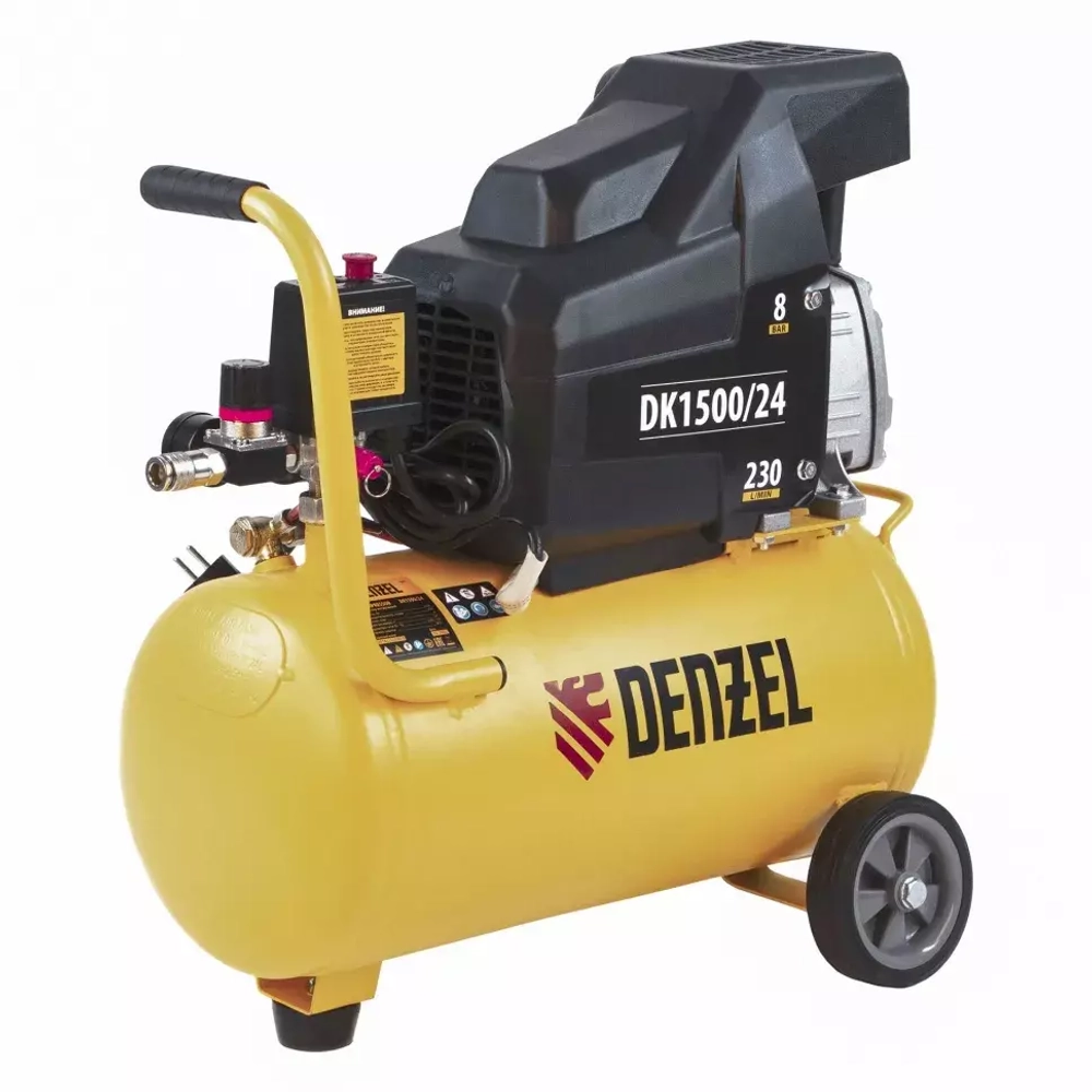 Компрессор воздушный DK1500/24,Х-PRO 1,5 кВт, 230 л/мин, 24 л// Denzel