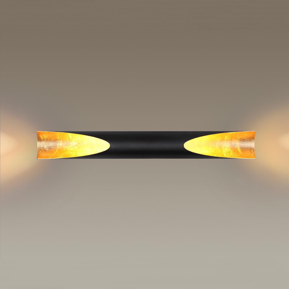 6671/16WL HIGHTECH ODL19 357 металл/черный с золотым фольгированием Настен.светильник LED 16W 3000К WHITNEY (ВМЕСТО 3816/16WL)