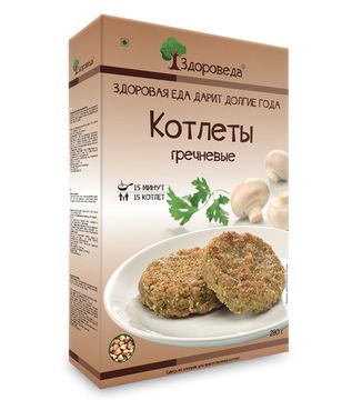 Котлеты гречневые "Здороведа", 280г.