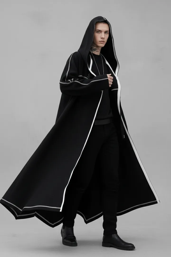 Свободный плащ с капюшоном «MANTI»