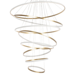 736483 Люстра ROTONDA 293W LED 8471LM 120G ЗОЛОТО 3000K