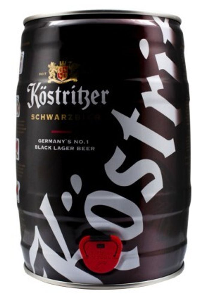Пиво Кёстрицер Шварцбир / Kostritzer Schwarzbier 5л - бочонок
