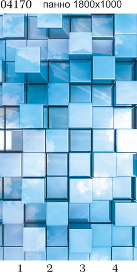 Потолочная панель Panda 04170 "Куб", 1800*1000