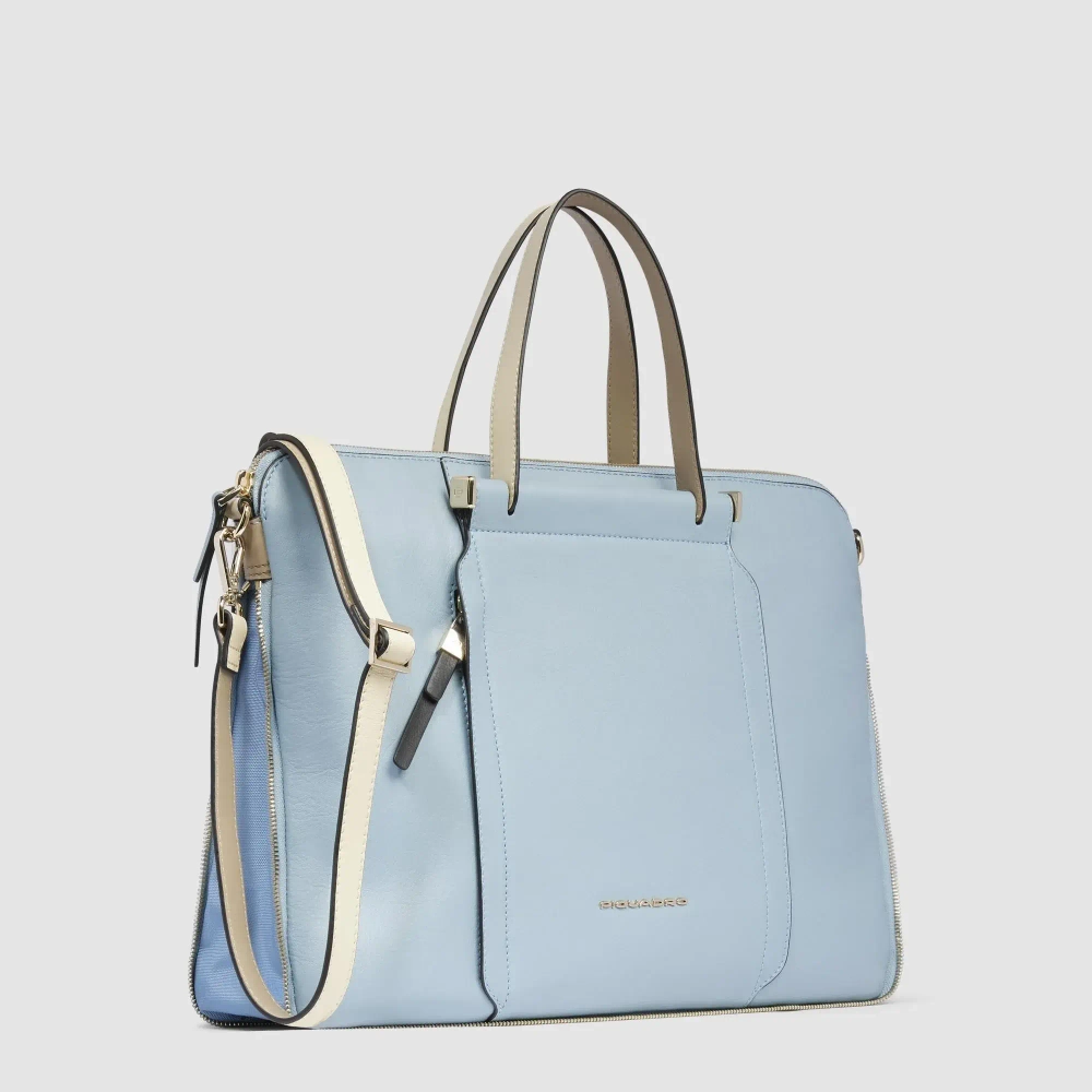 Портфолио для ноутбука Piquadro Circle/ Azzurro-beige