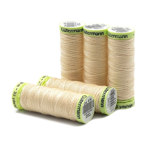 Нитки отделочные Gutermann Top Stitch 30 (30 метров), 5 кат. | 414 св.кремово-бежевый