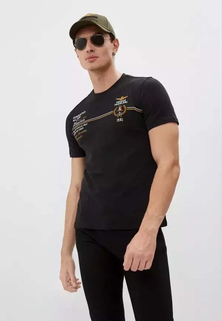 Футболка с логотипом AERONAUTICA MILITARE