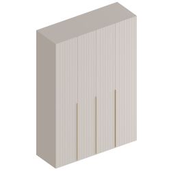 Шкаф 4-ств для одежды "Тефия" 1400 (Софт сантьяго/Тефия), МФ Велес, г. Туймазы