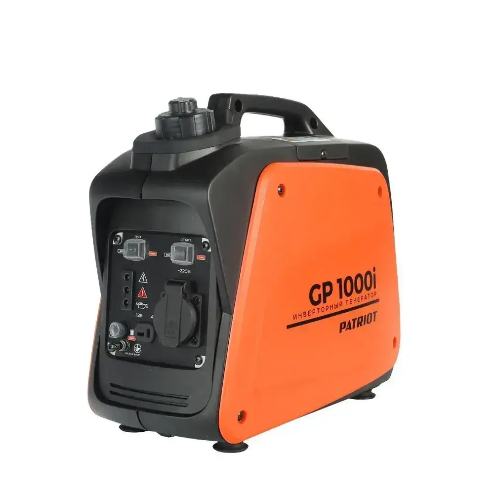 Бензиновый генератор Patriot GP 1000i, 474101025 /бензогенератор 0,9 кВт (1.2 л.с.) / генератор для рыбалки, туризма, инверторный, арт. 474101025