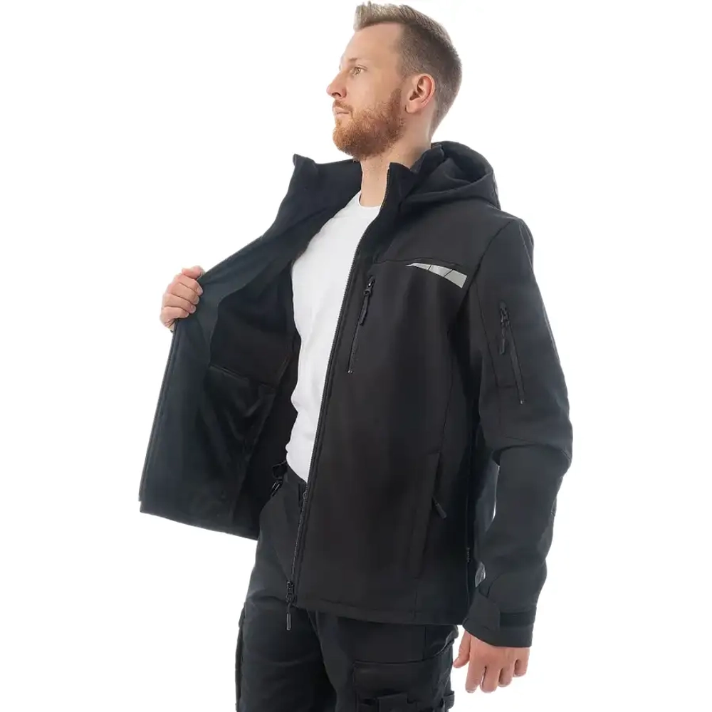 Куртка софтшелл KS207, черный (L) Brodeks KS207BLACKL
