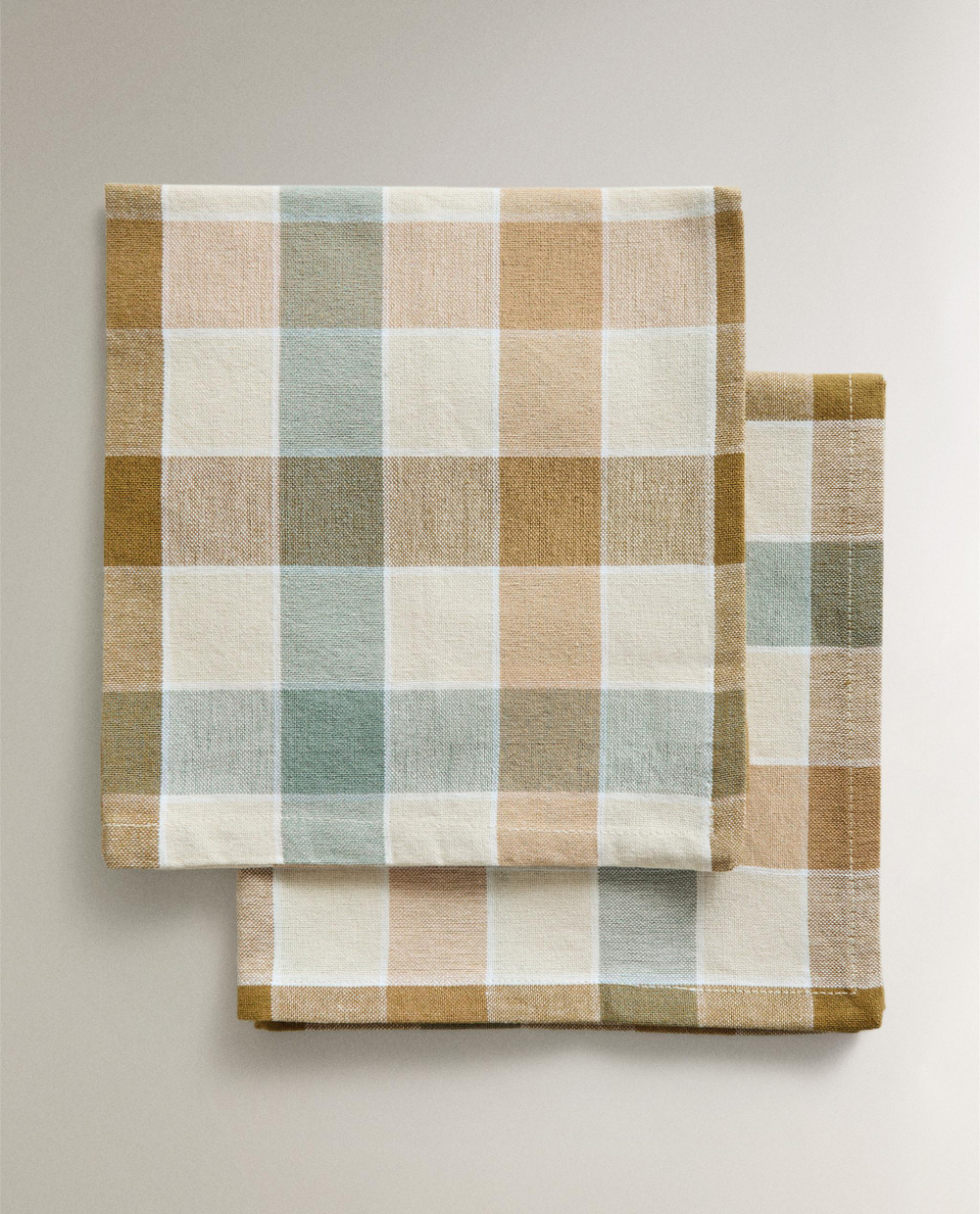Zara Home столовая салфетка из хлопка, клетка, 45 45 см (комплект 2 шт.) · 3232/022