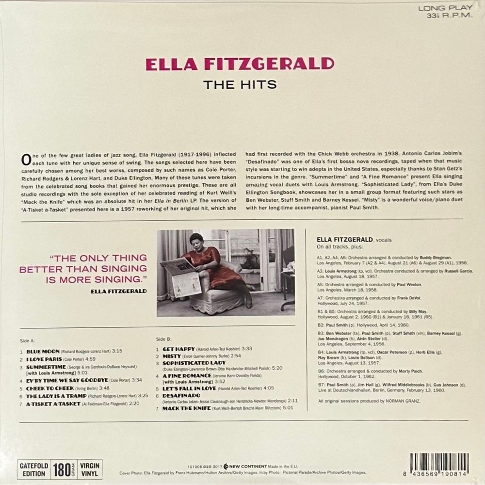 Ella Fitzgerald - The Hits (Европа 2017г.)