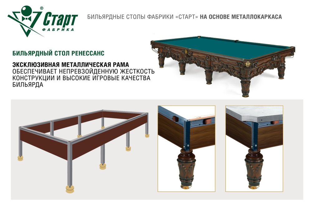 Бильярдный стол Ренессанс