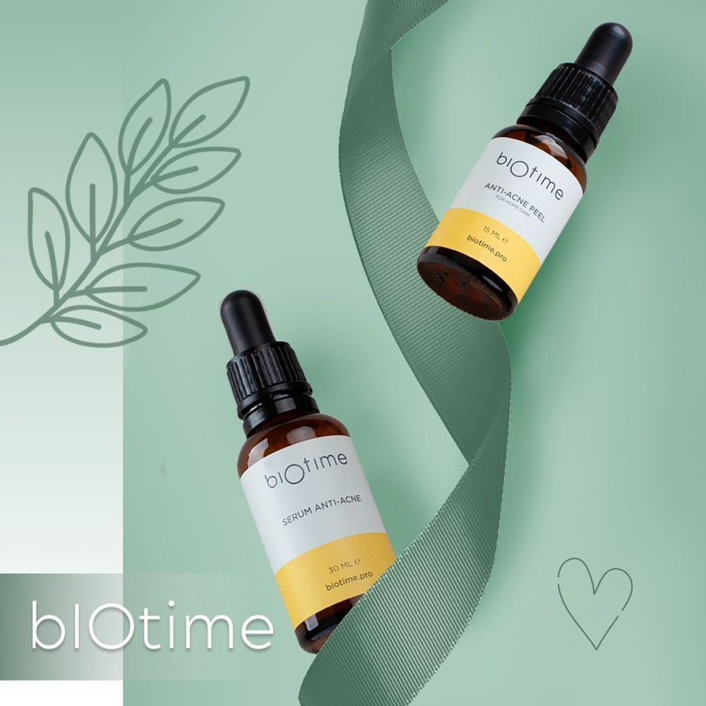 SERUM ANTI ACNE BIOTIME - Сыворотка для проблемной кожи АНТИ АКНЕ, 30 мл