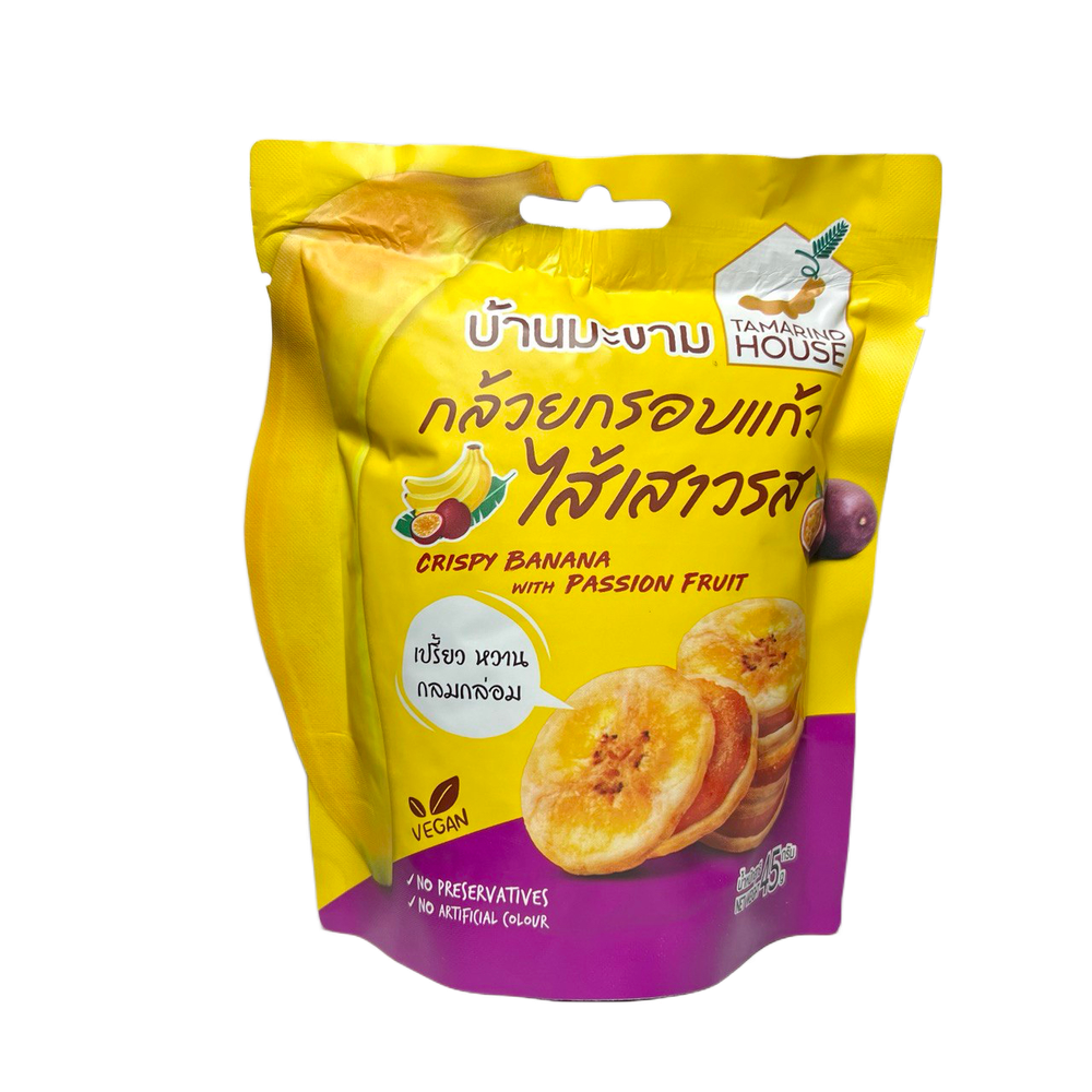 Банан хрустящий Tamarind House Crispy Banana With Passion Fruit с начинкой из маракуйи 45 г