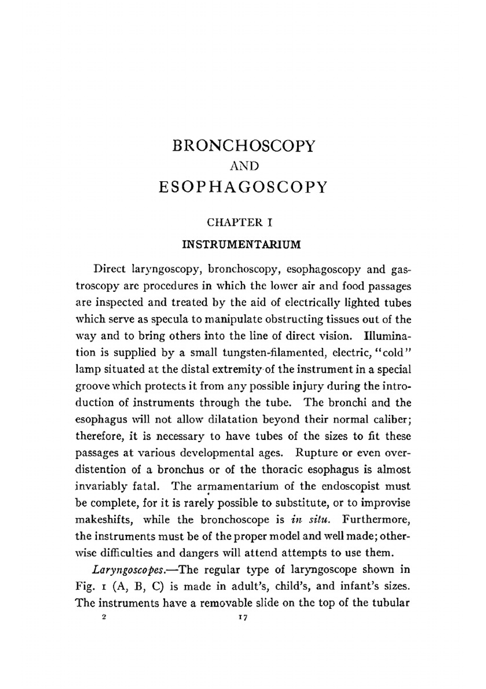 Bronchoscopy and Esophagoscopy | Jackson Chevalier