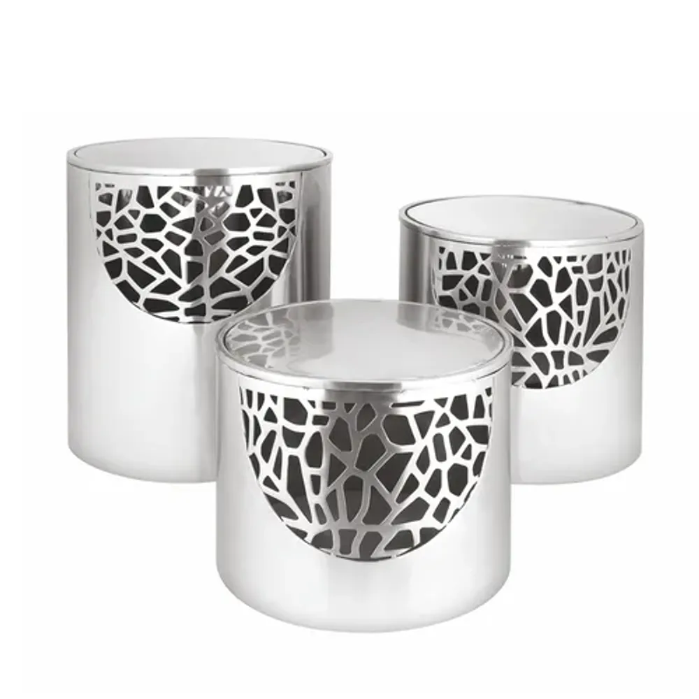 Подставка фуршетная стойка d 21,5 см h25 см круглая перфорация нерж. P.L. Hotelware