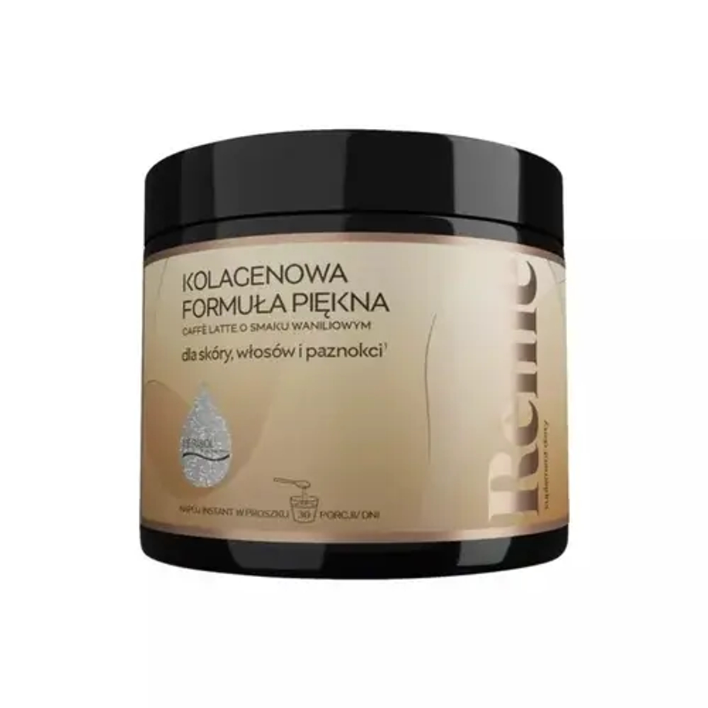 Reme Коллаген Формула красоты - порошок со вкусом ванили кофе латте, 150 г