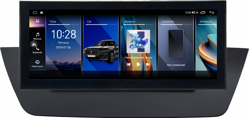 Магнитола для BMW X1 (E84) 2009-2014 (CIC) - Kuberg монитор 12.5" в стиле LEXUS на Android 12, Быстрая, CarPlay, 4G SIM-слот