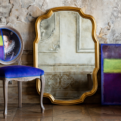 Зеркало настенное Объект мечты Тиль Голд