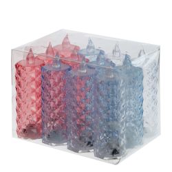 GAEM Изделие декоративное с подсветкой "Свеча" (3xLR54) (блок микс 12шт), L4 W4 H12 см, 3в.