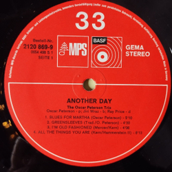 Винтажная виниловая пластинка LP The Oscar Peterson Trio Another Day (Germany 1971)