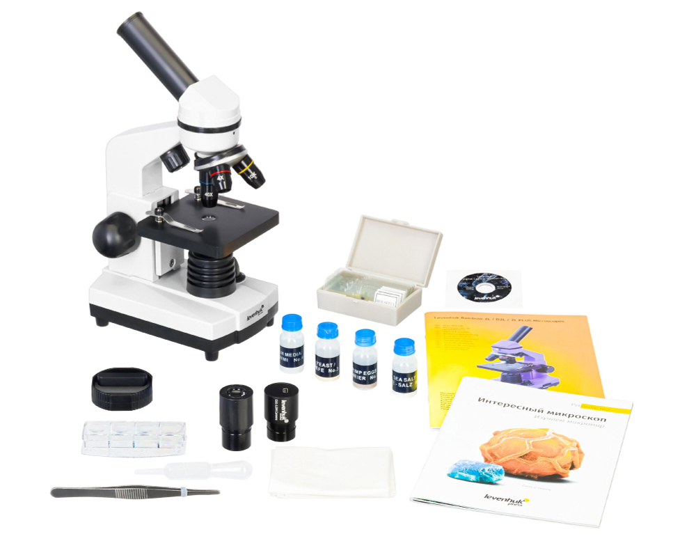 Микроскоп Levenhuk Rainbow D2L, 0,3 Мпикс, Moonstone\Лунный камень - фото 13