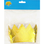 Корона фольг малая золотая 6шт