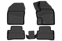 Коврики в салон для TOYOTA C-HR (I, Ir) 2016-, 2WD, правый руль 4 шт. (полиуретан) ELEMENT3DA66807210K