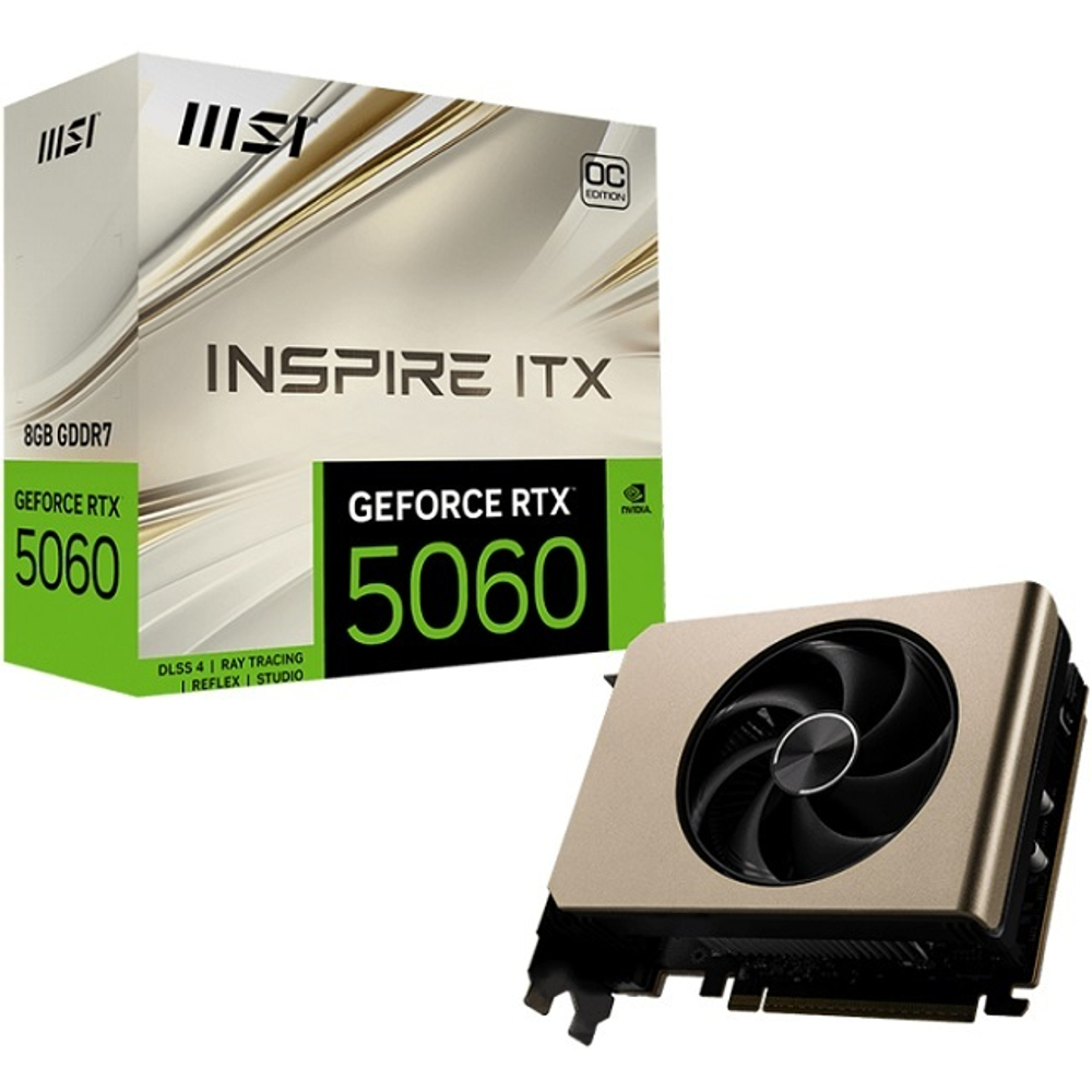 Видеокарта MSI GeForce RTX 5060 8G INSPIRE ITX OC 8GB (G5060-8IIC)