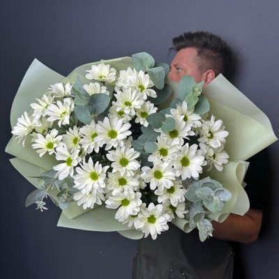 Букет "Мари" (Ромашковая хризантема)
