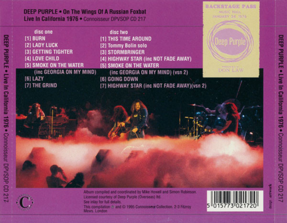 Deep Purple / On The Wings Of A Russian Foxbat — Live In California Long Beach Arena 1976 (2CD)