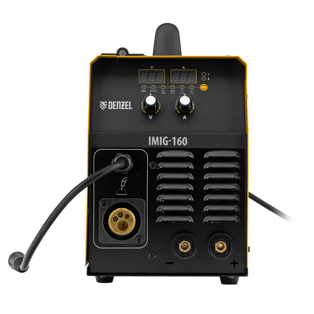 Аппарат инвертор. полуавтомат. cварки IMIG-160 Synergy, 160 А, ПВ 60%, катушка 5 кг Denzel