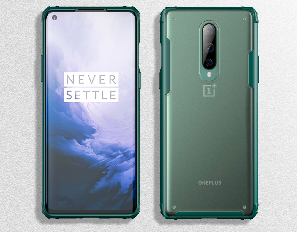 Чехол с зелеными рамками на OnePlus 8, серия Ultra Hybrid от Caseport