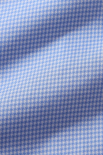 Сорочка мужская VESTER длинный рукав, голубая в микроклетку, хлопок лиоцелл 55641 09