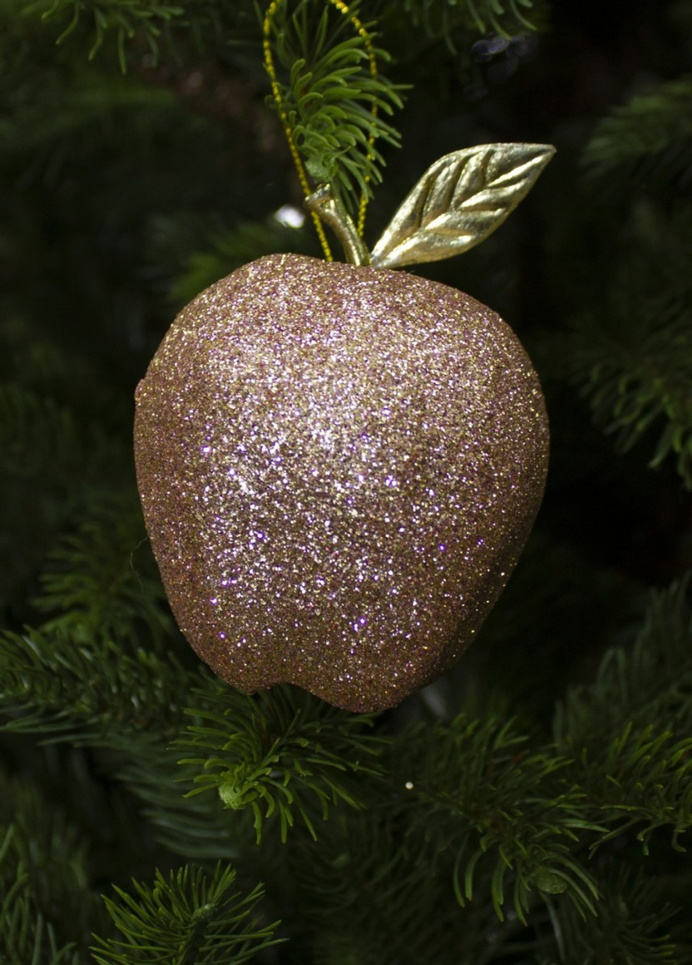 Елочная игрушка 10х9см House of Seasons Яблоко/Груша шампань