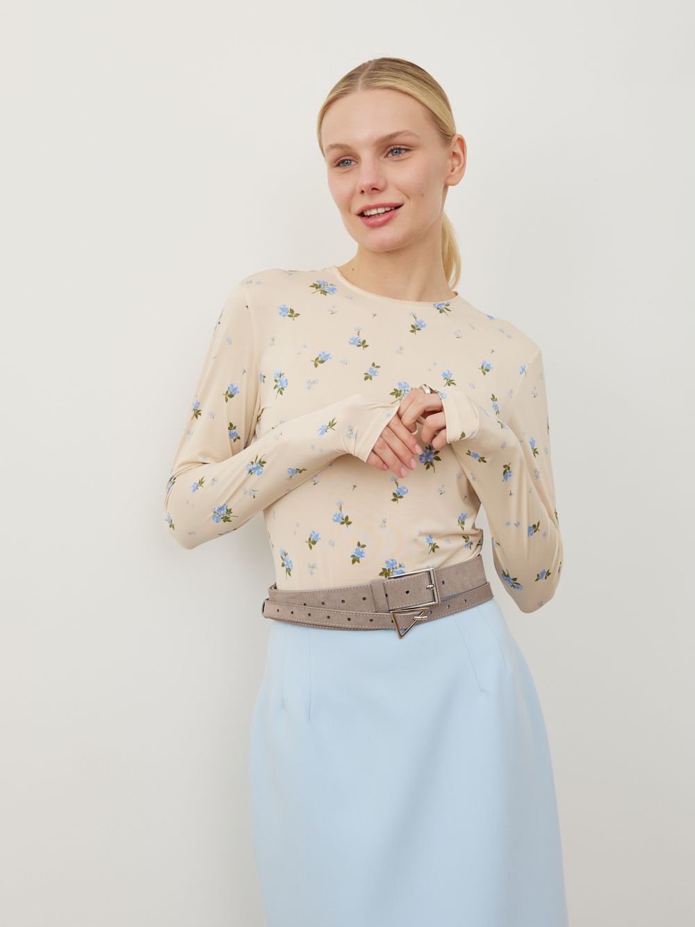 БАЗОВЫЙ РЕМЕНЬ ЗАМША СЕРЫЙ