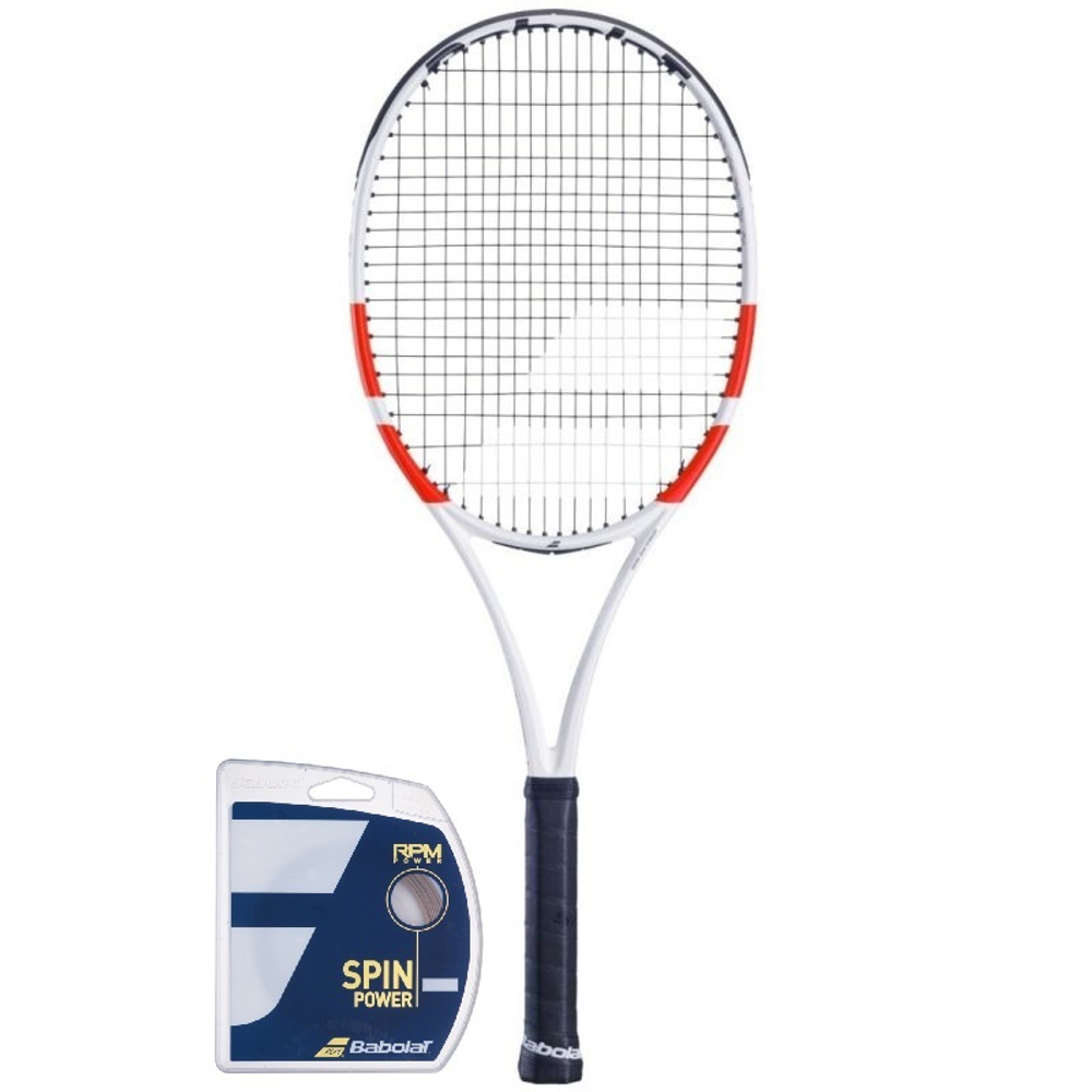Теннисная ракетка Babolat Pure Strike 98 18/20 + Струны + Натяжка