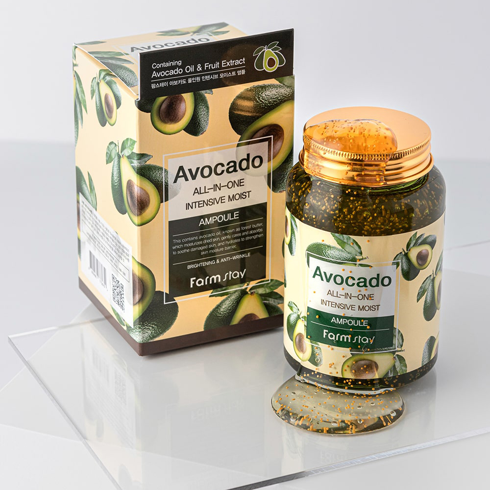 FarmStay. Интенсивная питательная сыворотка с маслом авокадо Avocado All-in-one Intensive Moist Ampoule