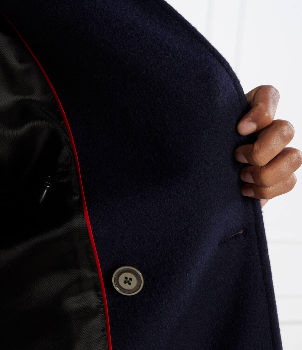 Хлопковое пальто miroy2341 HUGO - темно-синий(50500094)