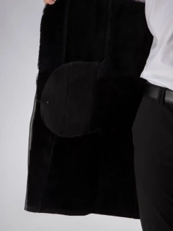 Дубленка мужская натуральная длинная Турция