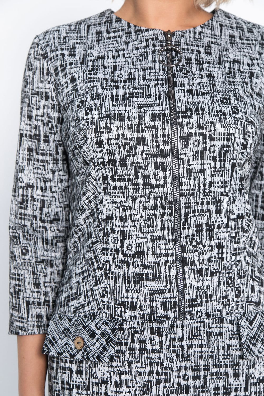 Платье Леди Мэри (черно-белое) П15047-19М LT Collection