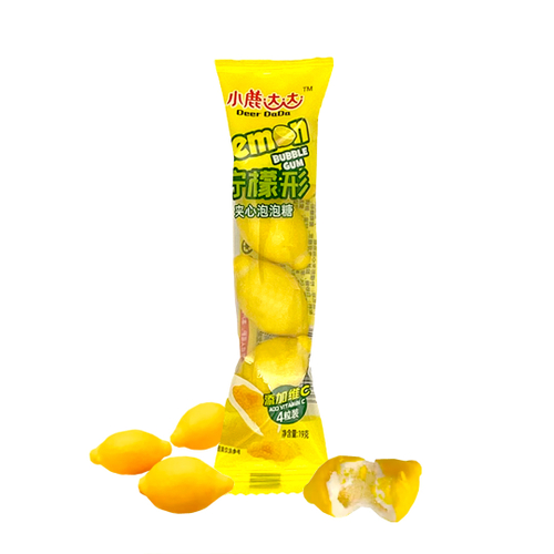 Жевательная резинка Deer DaDa Bubble Gum Lemon вкус лимон 19 г
