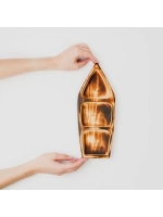 Деревянная менажница с 3 отсеками из кедра