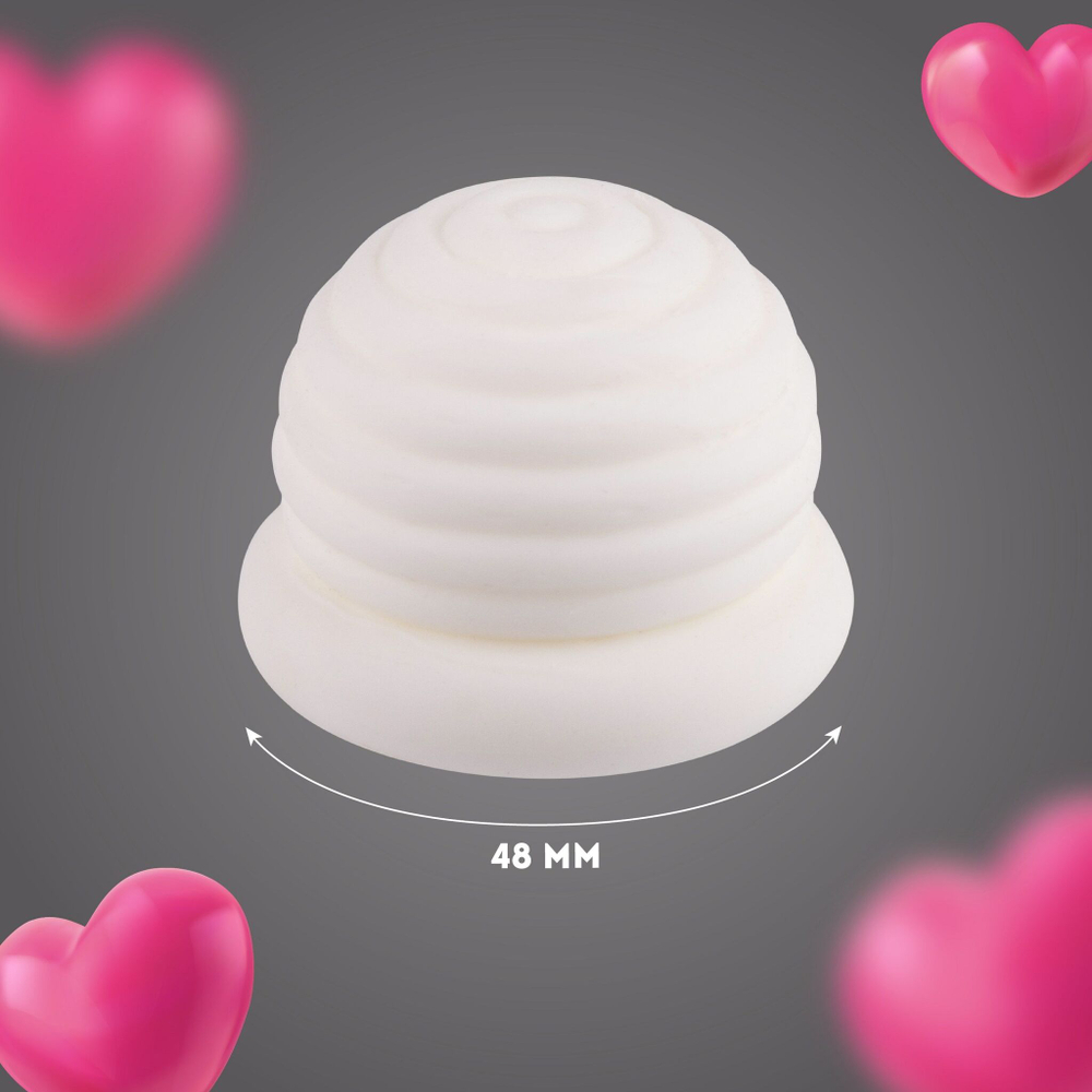 Эластичная насадка на член (Цвет: белый)